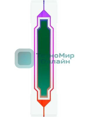 Вентилятор для корпуса Bloody CF-12 LCD ARGb 120х120x25 белый 4-pin 32дБ (упак.:1шт) (CF-12-ARGb120-WH) Ret