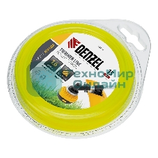 Леска для триммера Denzel квадрат 1,6 мм х 15 м, блистер FLEX CORD