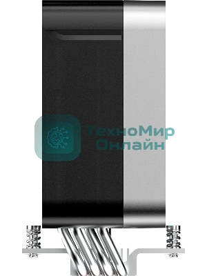 Кулер для процессора Ocypus Delta A40 EX BK Digital, 120мм ARGB FAN, Top Display Panel, 4 HEAT PIPES, 4-PIN PWM, 500-1800 RPM, 29DBA, HYDRO BEARING, LGA115X/1200/1700/18XX, AM4/AM5