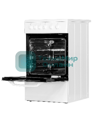 Плита электрическая Beko FFSS57000W белый, конфорок 4 электрических, духовка 60 л, 50 см x 85 см x 60 см