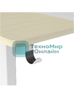 Стол компьютерный Cactus CS-EDL-WWD столешница МДФ дуб молочный каркас белый