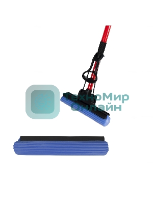 Швабра отжимная Рыжий кот MopP-06 с насадкой ПВА (310359)