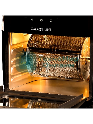 Аэрогриль Galaxy Line GL2523 черный, 2000 Вт, 13 л, сенсор, 10 программ