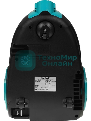 Пылесос Tefal TW2922EA бирюзовый/черный, 750/2100Вт, уборка сухая, пылесборник контейнер 1.5л