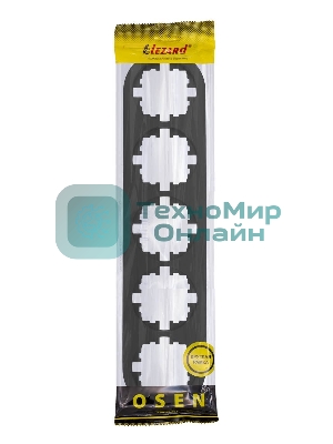 Рамка 5-м OSEN горизонт. круглая черный бархат LEZARD 744-4200-150