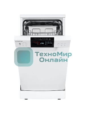 Посудомоечная машина Maunfeld MWF45220W, белый, 44.8 см, 10 компл., 49 дБ, класс A++