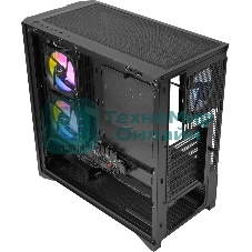 Корпус SAMA V42, Midi-Tower, чёрный, 4 x 120 мм