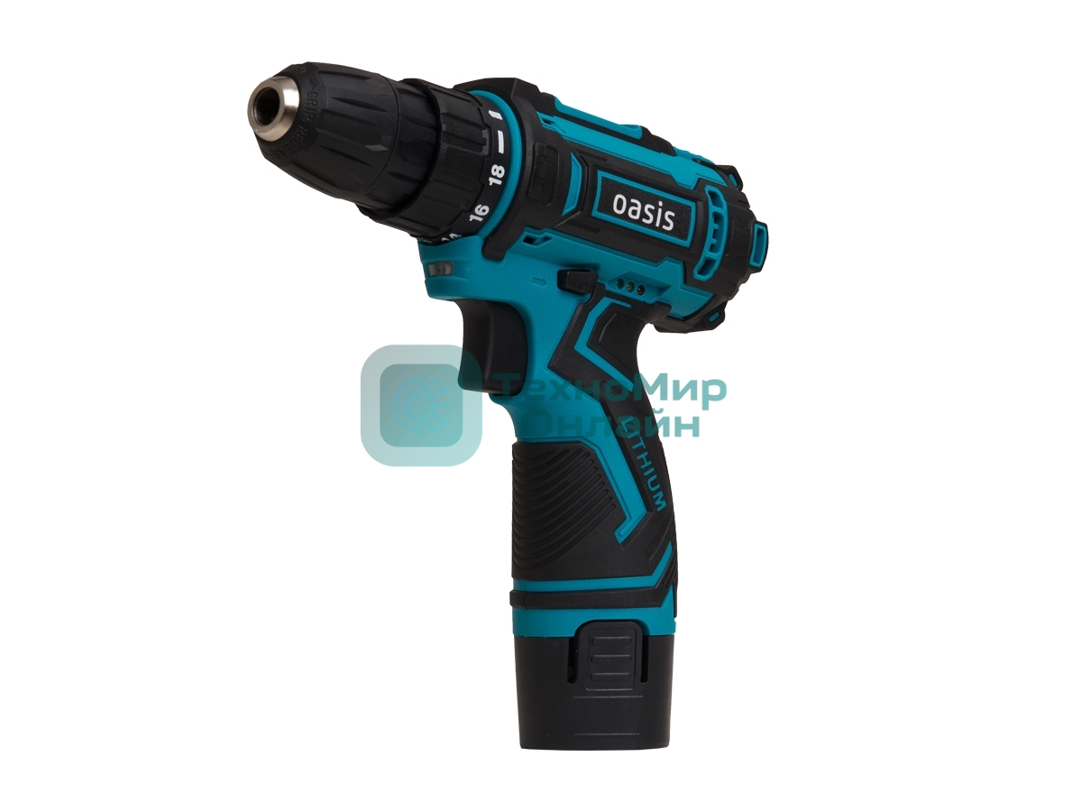 Дрель-шуруповерт аккумуляторная Oasis ASB-12S /J/ 201, Аккумуляторная, 12В, 2 АКБ, Кейс