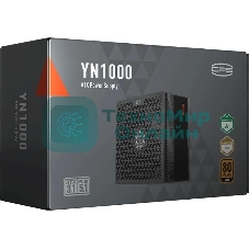 Блок питания PCCooler P5-YN1000-G1F, 1000Вт, 80 PLUS Gold, 135мм, модульный, черный