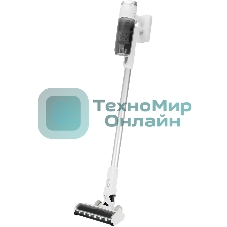 Пылесос вертикальный Hyundai HYV-S5550 белый/серебристый, питание от аккумулятора, 100 Вт, уборка сухая, пылесборник 0.5 л