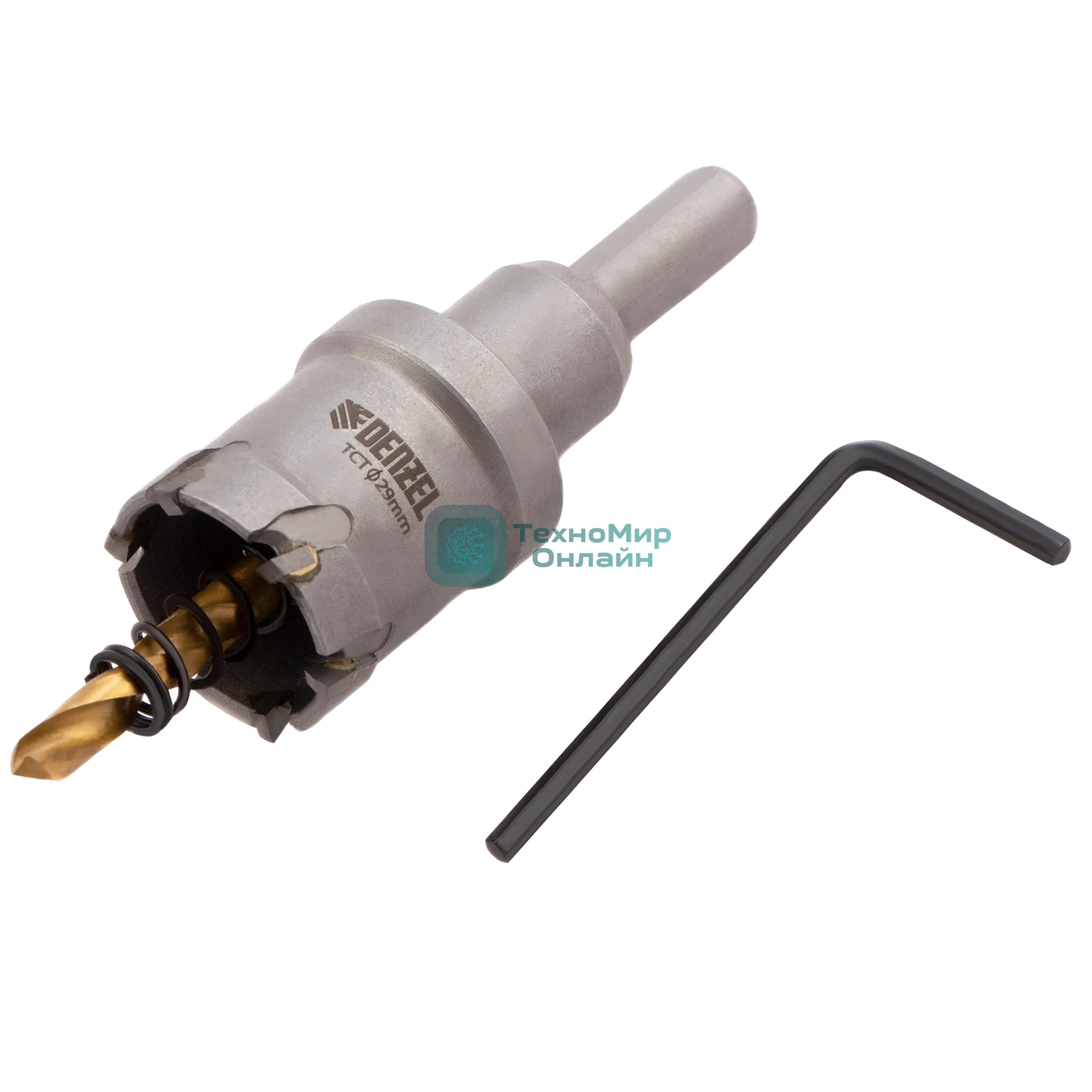 Коронка по металлу Denzel твердосплавная, 29 мм