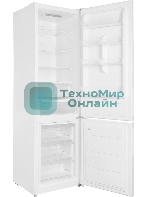 Холодильник Centek CT-1723 белый двухкамерный 254/85 л морозилка снизу, No Frost