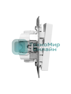 Механизм выключателя EKF UP1-SWW-10 одноклавишный, белый Эпика