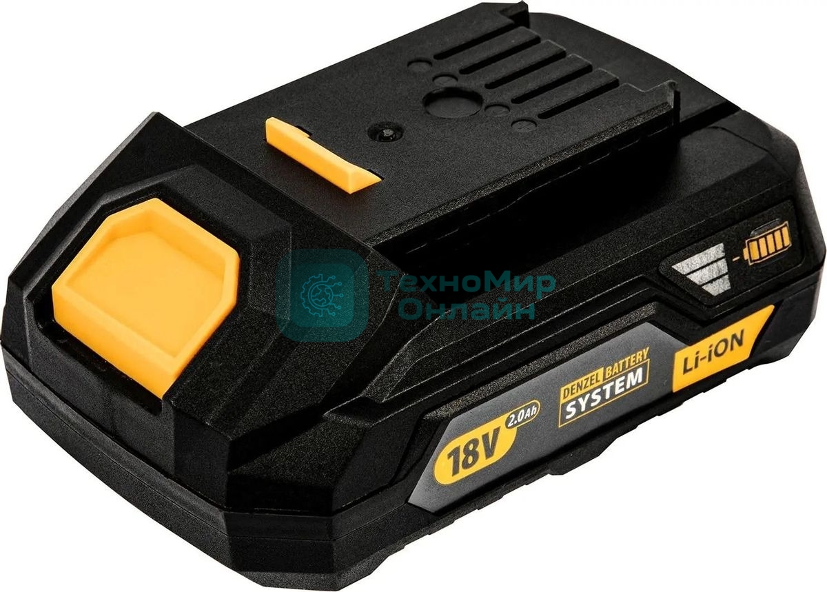 Батарея аккумуляторная Denzel B-18-2.0, Li-Ion, 18 В, 2,0 А·ч