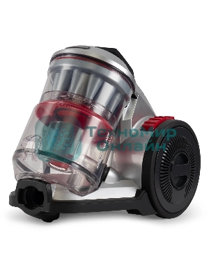 Пылесос Hyundai HYV-C2950 черный/красный, 380/2400 Вт, уборка сухая, пылесборник контейнер 3.5 л