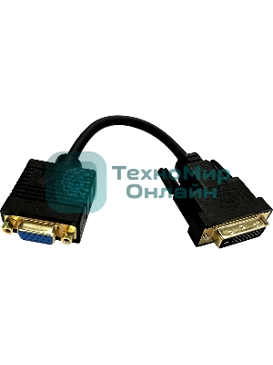 Переходник Buro DVI-D (m) VGA (f) 0.23м (BU-DVI-VGA) черный