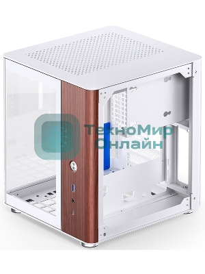 Компьютерный корпус без блока питания Case JONSBO TK-0 белый, Desktop SFF, TG, no fan, 1xUSB-A 3.2 + 1xUSB-C 3.2, SFX PSU Support, mITX белый