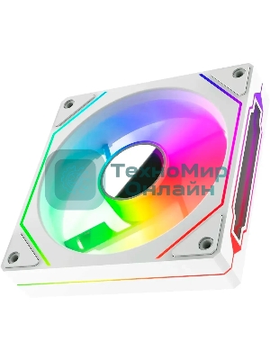 Вентилятор для корпуса Bloody CF-12 LCD ARGb 120х120x25 белый 4-pin 32дБ (упак.:1шт) (CF-12-ARGb120-WH) Ret