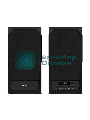 Акустическая система 2.0 SVEN MC-20, черный, мощность 2x45Вт (RMS), FM-тюнер, USB/microSD, дисплей, пульт ДУ, Bluetooth, Optical SVEN MC-20, черный, акустическая система 2.0, мощность 2x45Вт (RMS), FM-тюнер, USB/microSD, дисплей, пульт ДУ, Bluetooth, Optical