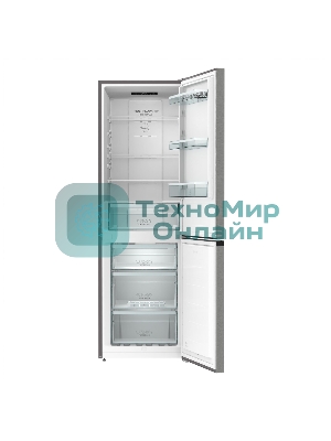Холодильник Gorenje NRKE62XL серебристый металлик двухкамерный 203/99л морозилка снизу, No Frost
