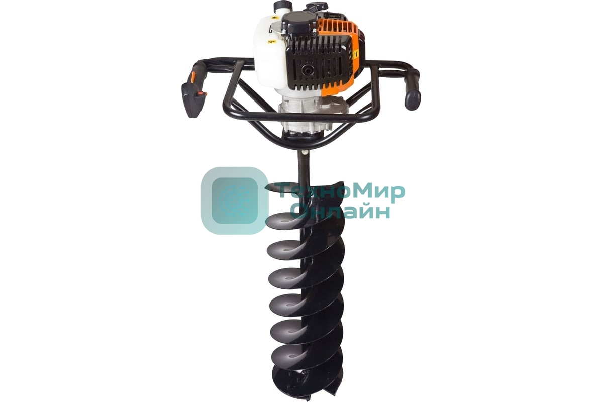 Мотобур Carver AG-152/000 бытовой 2-х такт. 1400Вт 1.9л.с. 52см3 277об/мин