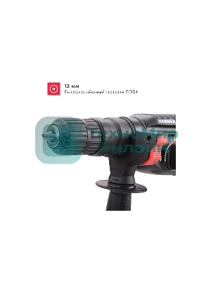 Перфоратор Boxbot RH-800С, 800 Вт, 2.8 Дж, кейс, быстросъ емный патрон SDS+ и кулачковый патрон в комплекте