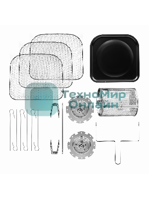 Аэрогриль Galaxy Line GL2523 черный, 2000 Вт, 13 л, сенсор, 10 программ