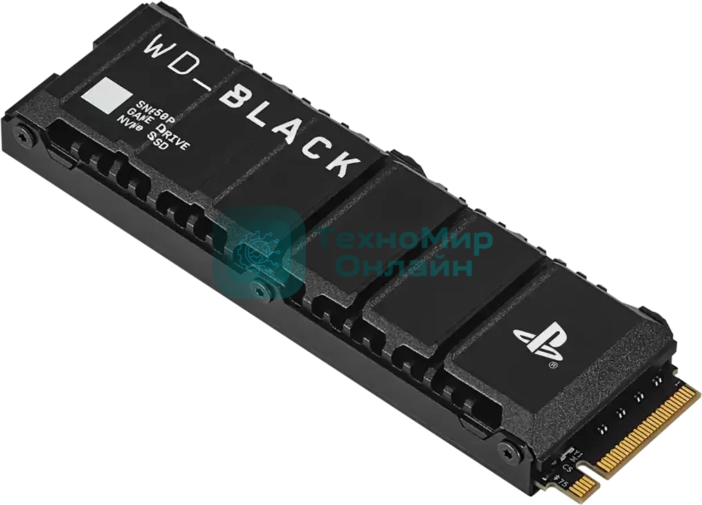 Накопитель SSD 4TB WD Black SN850P, M.2 2280, PCI-E 4x4, R/W - 7300/6600 MB/s 3D-NAND (Works with PS5)