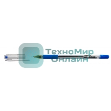 Ручка шариковая Silwerhof Daily Golden прозрачный, d=0.5мм, синие чернила, сменный стержень, линия 0.3мм, резиновая манжета