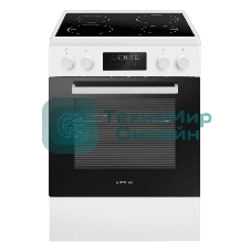 Плита электрическая MAUNFELD MIC611W01TD белый, конфорок 4 электрических (индукционных), духовка 59 л, 60 см x 84.5 см x 63 см