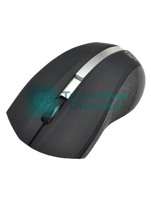 Мышь беспроводная Oklick 615MW черный/серебристый, 1000 dpi, радиоканал, USB, кнопки - 3