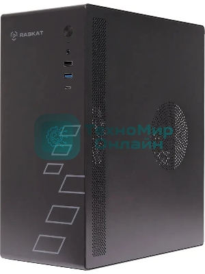Компьютер Raskat Standart 300 (Intel Core i3 12100, RAM 16Gb, SSD 480Gb, no OS, kb+ms, черный)