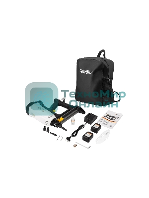 Пистолет гвоздезабивной газовый монтажный Kranz GN95, 95Дж, длина гвоздей 15-40мм, диаметр 2,7-3мм