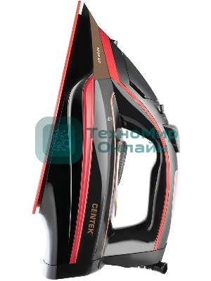 Утюг Centek CT-2311 черный/красный, 3200 Вт, 50 г/мин, 190 г/мин, 400 мл