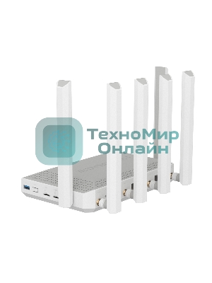 Мультигигабитный интернет-центр Netcraze Hero 5G (NC-4110) с модемом 5G, двумя слотами для SIM-карт, Mesh Wi-Fi 6 AX3000, Smart-коммутатором 1×2.5G и 4×1G, многофункциональными портами USB 3.0 и 2.0