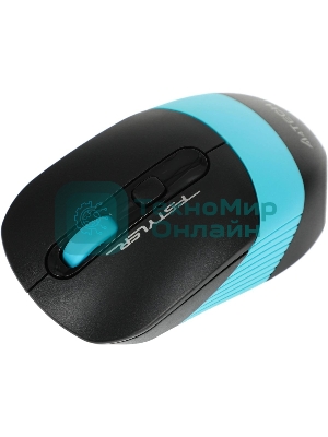 Мышь беспроводная A4Tech Fstyler FG10 черный/синий, 2000 dpi, радиоканал, USB, кнопки - 4