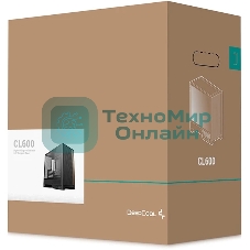 Корпус DeepCool CL600, Midi-Tower, чёрный, 2 x 120 мм