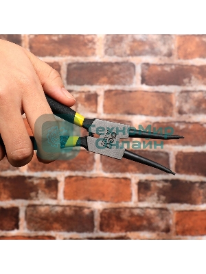 Набор из 4-х съемников стопорных колец Deli DL20521-4175мм, сталь HRC50-54, прорезиненная рукоять, блистер