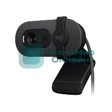 Веб-камера Logitech Webcam Brio 100, 1920x1080, GRAPHITE, защитная шторка