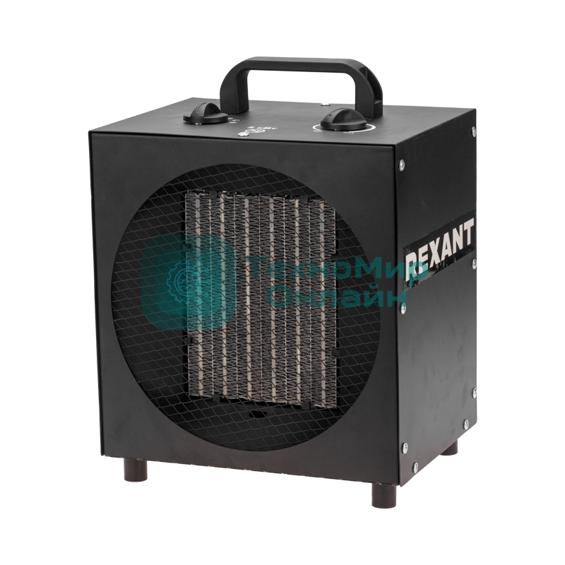 Пушка тепловая (тепловентилятор) Rexant электрическая, квадратная, PTC, 5кВт