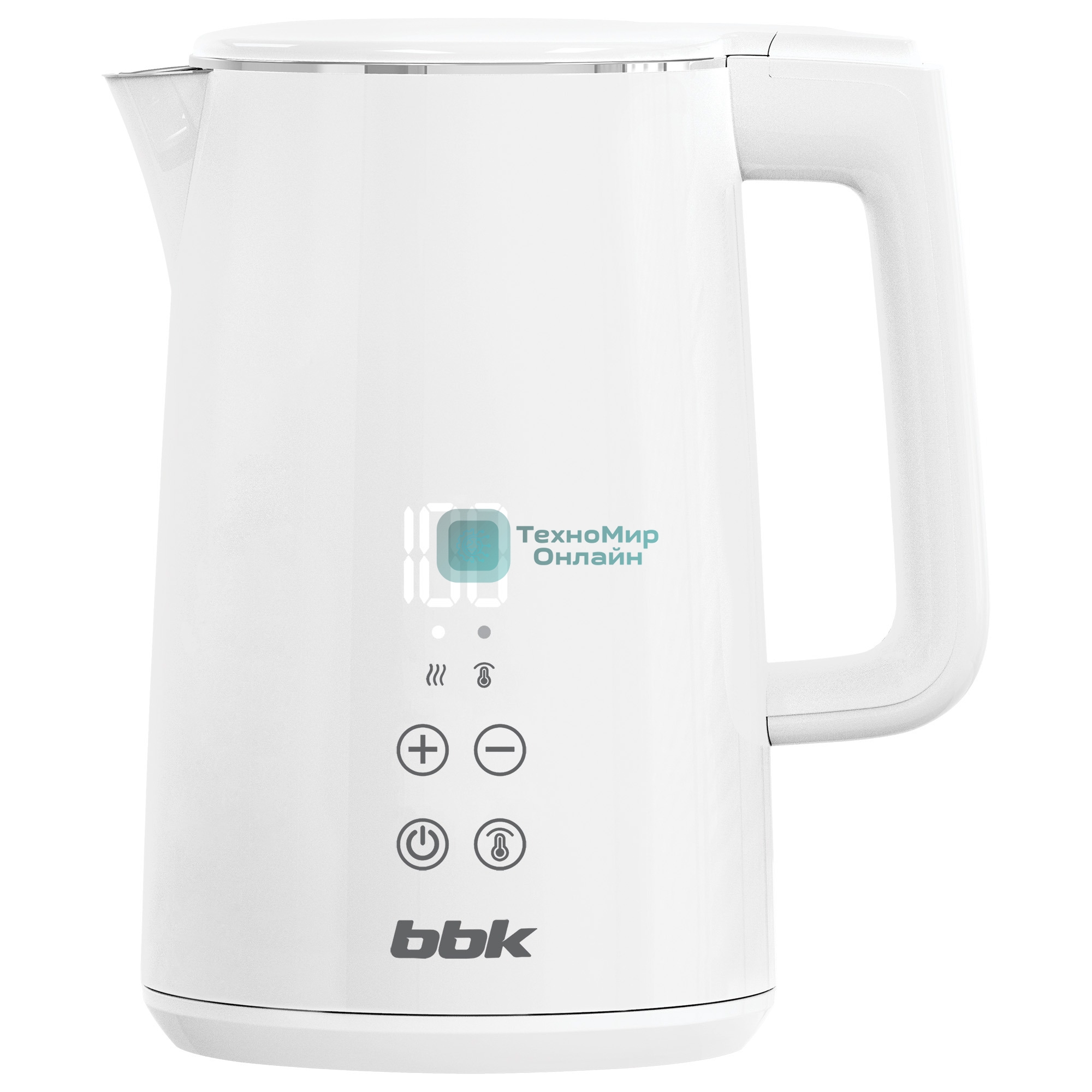 Чайник электрический BBK EK1500 2200 Вт, 1.5 л, белый