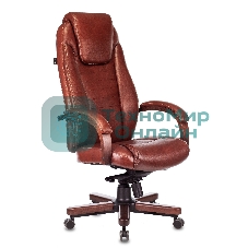 Кресло Бюрократ T-9923WALNUT Leather Eichel светло-коричневый, кожа