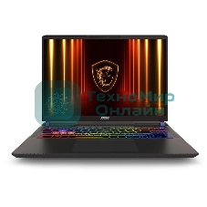 Ноутбук MSI Vector HX AI A2XWHG-080XRU серый Core Ultra 7 255HX 32Gb SSD 1Tb NVIDIA GeForce RTX 5070Ti 12Gb 16