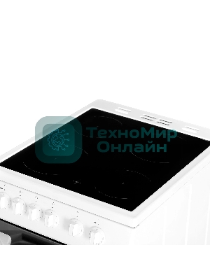 Плита электрическая Beko FFSS57000W белый, конфорок 4 электрических, духовка 60 л, 50 см x 85 см x 60 см