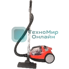 Пылесос Hyundai HYV-C3075 красный, 380/2000 Вт, уборка сухая, пылесборник контейнер 1.5 л