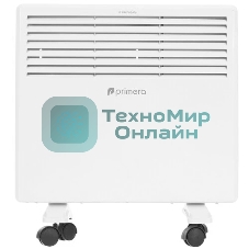 Конвектор электрический Primera PHP-1000-MWB, белый, 1000 Вт, 15 м2, термостат