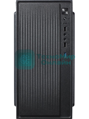 Компьютерный корпус Accord ACC-261B черный без БП mATX 1x80мм 1x92мм 2x120мм 2xUSB2.0 1xUSB3.0 audio