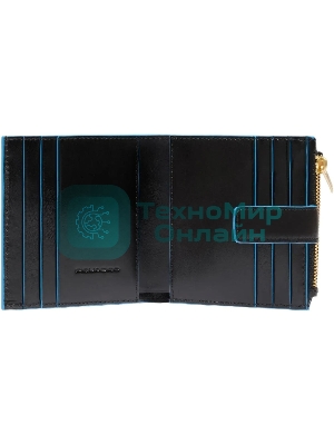 Картхолдер Piquadro Blue Square PP6843B2R/N черный, натуральная кожа
