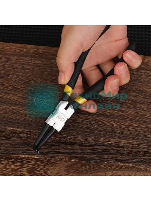 Набор из 4-х съемников стопорных колец Deli DL20521-4175мм, сталь HRC50-54, прорезиненная рукоять, блистер