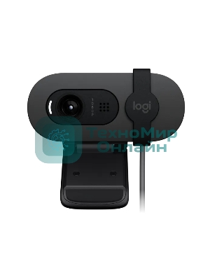 Веб-камера Logitech Webcam Brio 100, 1920x1080, GRAPHITE, защитная шторка